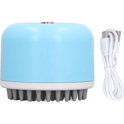 Brosse de Massage électrique pour chat, masseur de cuir chevelu pour tête d'animal domestique, favorise la Circulation, toilettage Portable pour chien, bleu (1/5)
