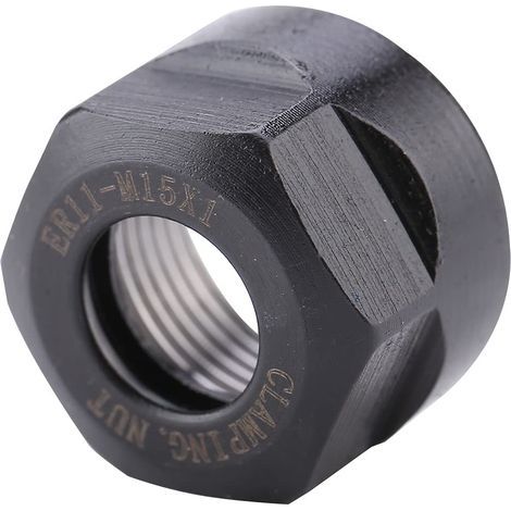 Autres écrous de serrage Akozon, mandrin de perçage, ER11, type mandrin de perçage, 1 pièce, M15 x 1, noir (1/5)