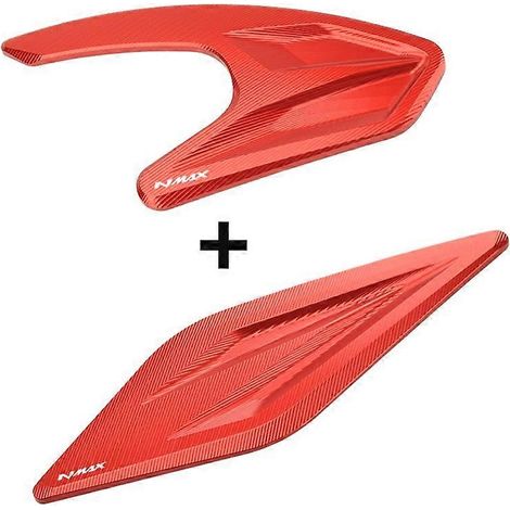 S'applique au couvercle de protection du filtre à air Yamaha NMAX155 NVX/AEROX, couvercle en alliage d'aluminium (rouge, 1 jeu NMAX) (1/5)