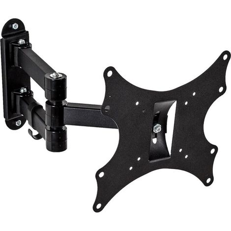 Support mural TV orientable et inclinable 17-37 pouces – Charge maximale 50 kg – Compatibilité VESA 75/100/200 – Acier robuste (1/5)