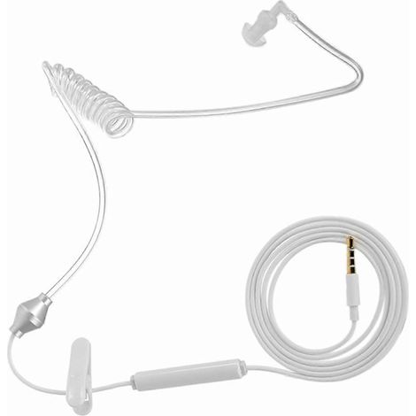 3,5-mm-Antistrahlungs-Handy-Kopfhörer, transparent (1/5)