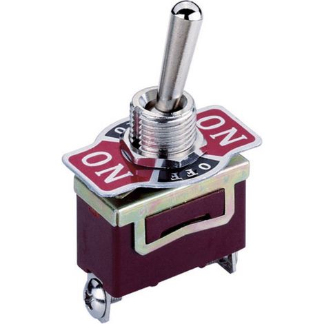 Interruttore a levetta 250 V/AC, 10 A, 2 on/off/on, KN3, agganciante/0/agganciante, 1 pz.