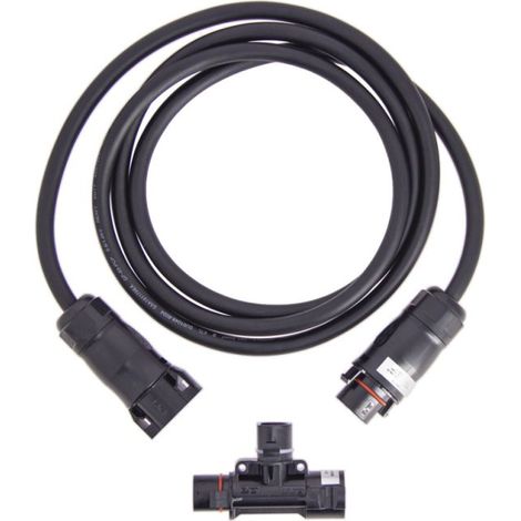 Xanlite – Kit d'extension pour panneaux solaires IP67 – Câble 2m pour installation facile – Support et fixation – ENKEXTENSION