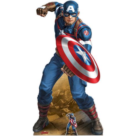 Figurine en carton Marvel Comics Captain America Vibranium H 183 CM (1/5)