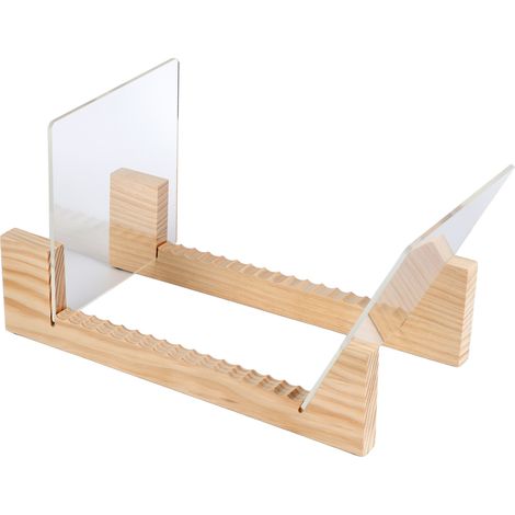 Support à vinyle empilable en bois moderne pour disques de 7 à 12 pouces - Présentoir étagère rangement CD et vinyles