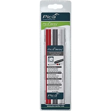 Pica 4260056156236 Kit di mine rosse in grafite e bianche