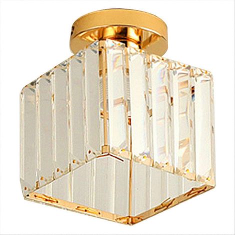 Deckenleuchten für Flure, kleine, schlichte Deckenleuchten, moderne Deckenleuchten, geeignet für Wohn- und Schlafzimmer, goldfarben, B (1/5)