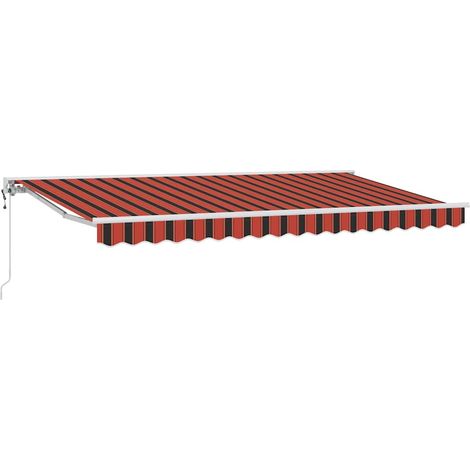 Maison Exclusive - Struttura della tenda Arancione e Nero 350 x 200 cm