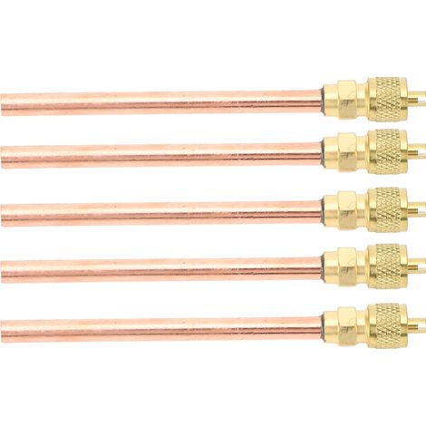 5 Clapets Anti-retour Climatisation 7/16 20 UNF – Laiton Cuivre Accès Service CVC pour Canalisations R22 R12 Réparation Réfrigérant Domestique