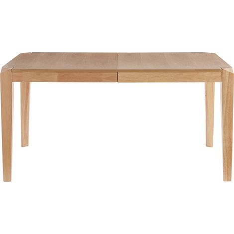 Tavolo da pranzo allungabile impiallacciatura frassino e legno massello di hevea L150-180 cm BOLLY