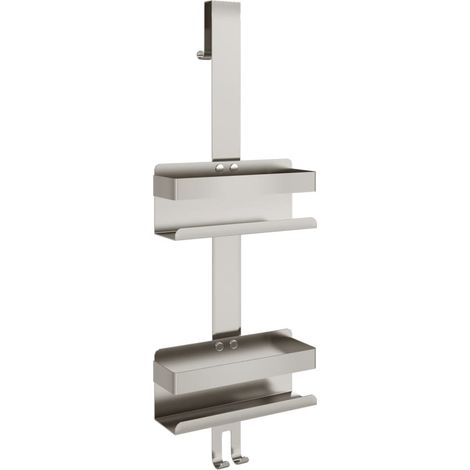 Estante colgante de ducha acero inoxidable cepillado 304 vidaXL