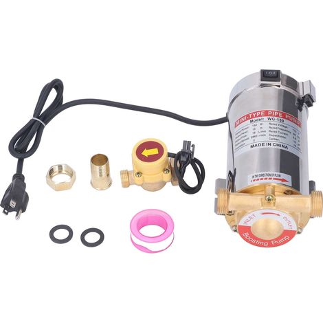 Pompe de surpression domestique automatique haute pression avec interrupteur de débit 150W prise US 110V (1/5)