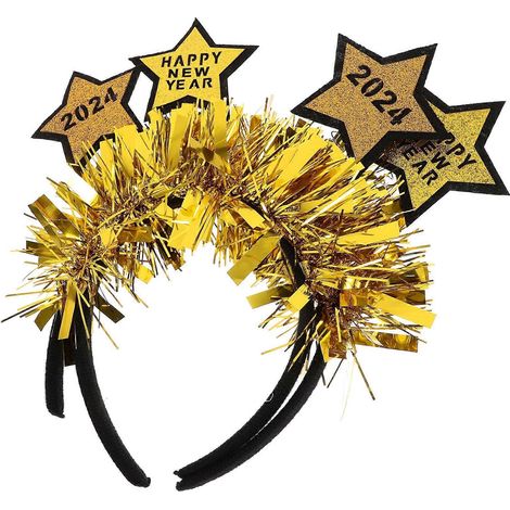 Stück Glitzerstern-Haarreif für das neue Jahr 2024 – Haarschmuck für Mädchen und Jungen-20X20CM (1/3)