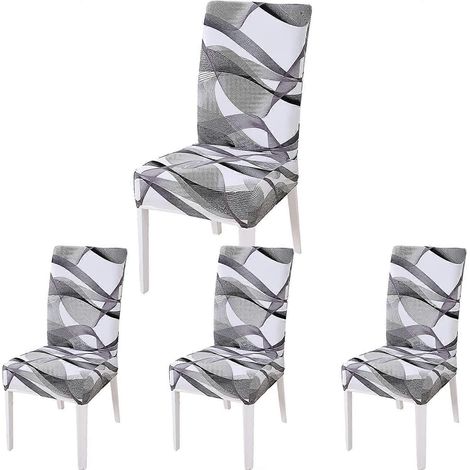 Housses de chaises de salle à manger 2024, housses de chaises extensibles, housses décoratives pour chaises hautes de banquet, d'hôtel et de cuisine. (1/4)
