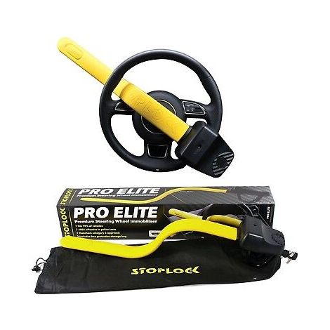 STOPLOCK PRO ELITE STEERING WHEEL LOCK ANTI THEFT THATCHAM CAT 3 APPROVED HG150 (1/3)