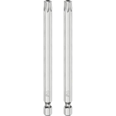 2Pcs Embout de Sécurité Torx T40 1/4" Hexagonal Acier S2 (1/5)