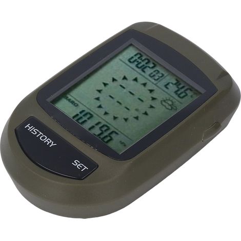 Altimètre numérique LCD 8 en 1, horloge multifonctionnelle avec affichage de l'altitude et de la température, et moniteur météo (1/5)