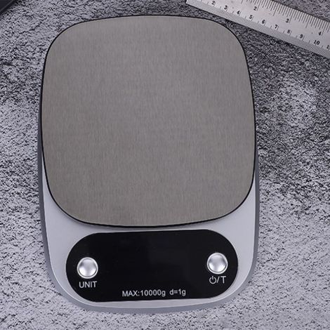 Balance de cuisine en acier inoxydable CH305, 10 kg/1 g, balance alimentaire, balance électronique domestique, balance pour plantes médicinales, balance électronique alimentaire (grammes), balance de (1/5)