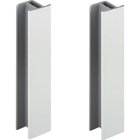 Zócalo de acabado para cocina de 150 mm, blanco brillante – Conector para patas de armarios – Perfil de plástico PVC (1/3)