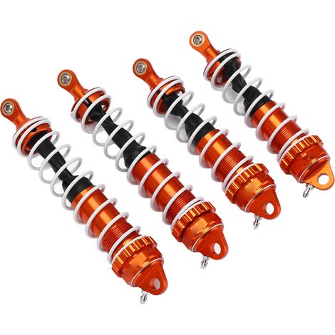 Amortisseurs de rechange pour voiture RC, ressorts d'amortisseurs en alliage d'aluminium pour ZD Racing 1/7 DBX-07 Orange (1/5)