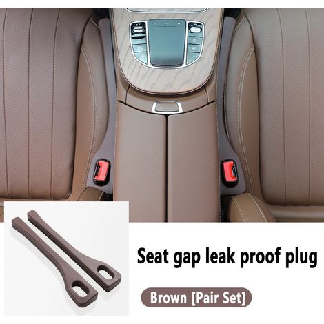 (2 pièces marron) Coussin de remplissage pour espace entre les sièges de voiture, coussin de rangement latéral pour portefeuille, tapis de rechange, coussin pour gobelet, bande pour Toyota Fortuner (1/5)