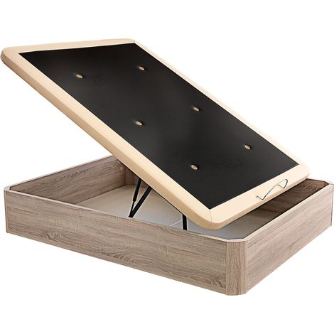 Coffre pliant Relax Evoque grande capacité hauteur 38 cm 150x200 cm - Naturel (1/2)
