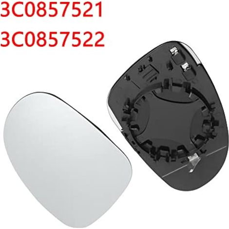 Rétroviseur extérieur blanc/bleu pour VW Golf GTI J Etta MK5 R-Abbit P-Assat B5 B6 EOS, références 3C0857521 et 3C0857522 (1/3)