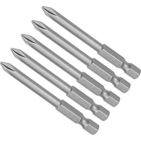 Phillips Cross Screwdriver Bits PH1 65mm 1/4" Hex Shank (1/4)