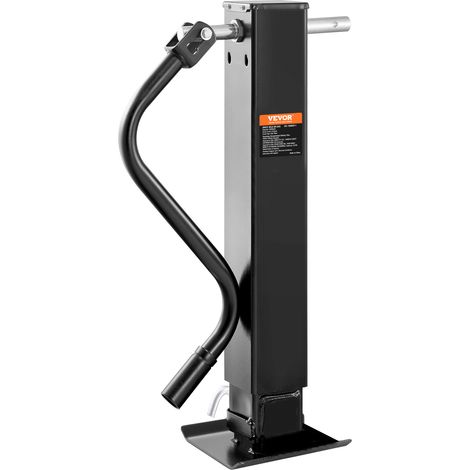 VEVOR Gato para Remolque Soporte para Gato para Remolque de Soldadura Carga 5443kg con Manivela para Levantar Remolques de Autocaravanas, Remolques de Caballos, Remolques Utilitarios, Remolque de Yate