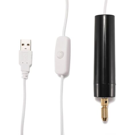 Mini Perceuses électriques Portablesc,Mini Perceuse à Main Artisanale Rechargeable 5V avec Forets et Clé,0,7 à 1,2 mm Perceuse électrique USB pour la Fabrication de Bijoux (1/5)