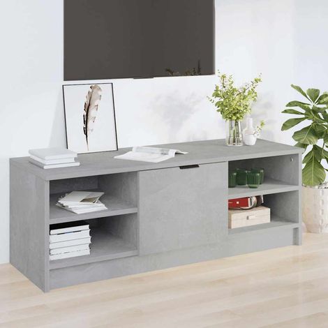 vidaXL TV Cabinet Concrete Grey 102x35,5x36,5 cm Engineered Wood (1/5)