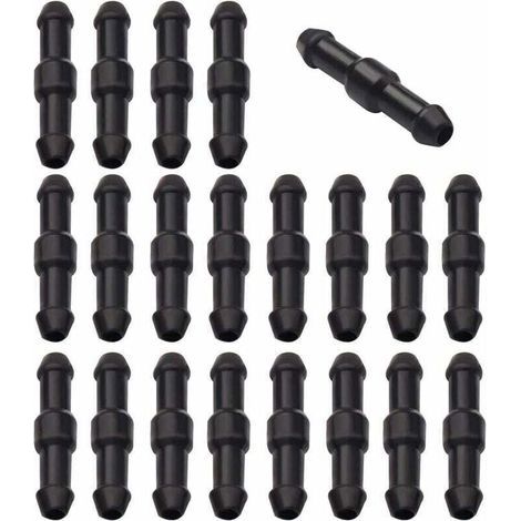 Raccords droits pour tuyaux de lave-glace – Lot de 20 pièces en plastique résistant, diamètre standard, compatibles avec systèmes automobiles (1/5)