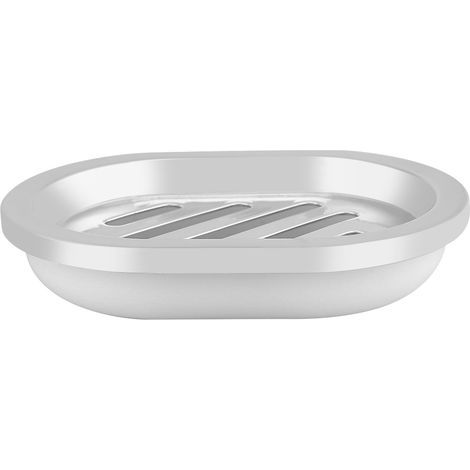 4-teiliges Badezimmer-Accessoire-Set inklusive Becher, Zahnbürstenhalter, Seifenschale und Seifenspender (weiß) (1/5)