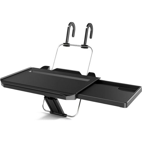 Ortviai Tableau de bord pour voiture SD-1508 avec tiroir, compartiment tablette et support tasse, noir, charge 10 kg