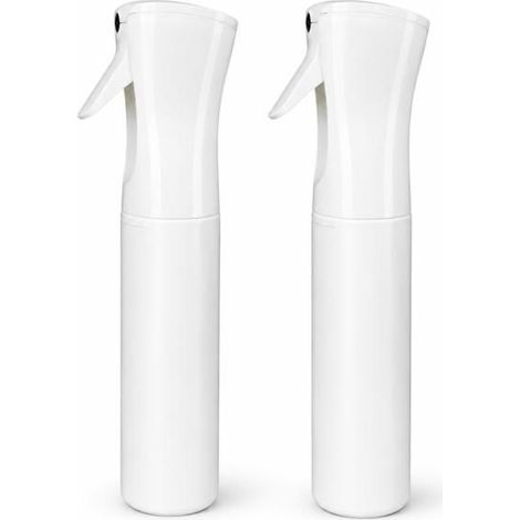 Brumisateur Rechargeable 300 ml à Brume Continue vaporisateur d'Eau Ultra-Fine Sans Gaz Visage, Canicule, Coiffure - lot de 2