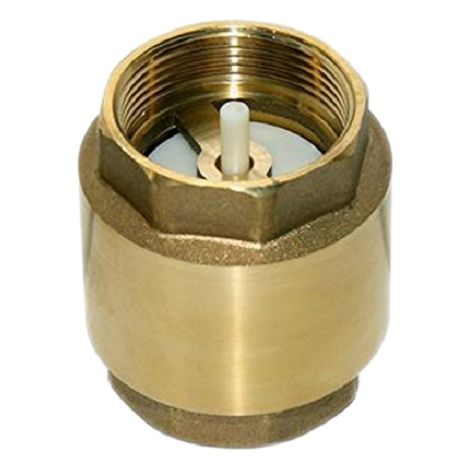 VALVULA DE RETENCION ROSCA 2 LATON 63 MM DE DIAMETRO PARA CONTROL DE AGUA IMPIDE QUE EL FLUJO DE AGUA VUELVA HACIA ATRAS EN LAS TUBERIAS DE RIEGO VALVULA DE RETENCION UTILIZADA EN TUBOS DE