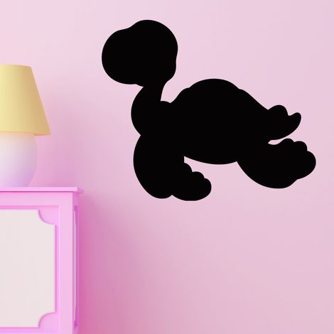 Sticker ardoise tableau noir - stickers muraux adhésif effaçable - SILHOUETTE TORTUE - 40x45cm (1/3)