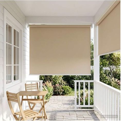 Außenrollo mit UV-Schutz, beige, 60 x 140 cm (1/5)