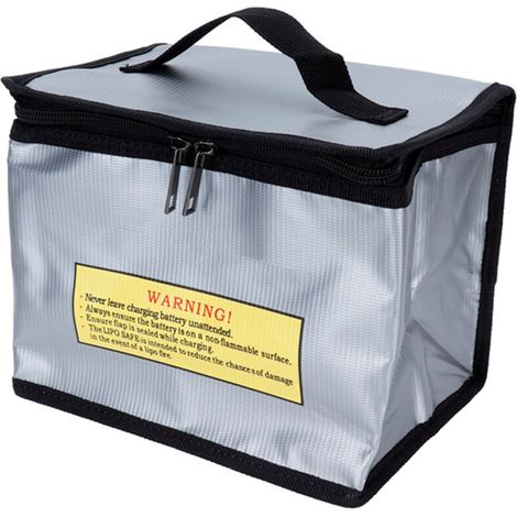 Sac de sécurité ignifuge pour batterie Lipo, étui portable anti-explosion pour protection des batteries.