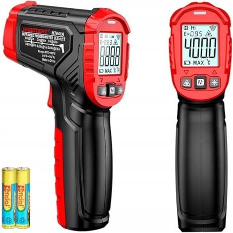 Thermomètre infrarouge, HT641A Thermomètre laser, Non contact -40400°C, Thermometre Detecteur Temperature Cuisine (1/5)