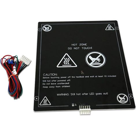 Plateau chauffant 12V 120W pour imprimante 3D, remplacement lit chauffant avec câble, accessoire plateforme de chauffe (1/5)