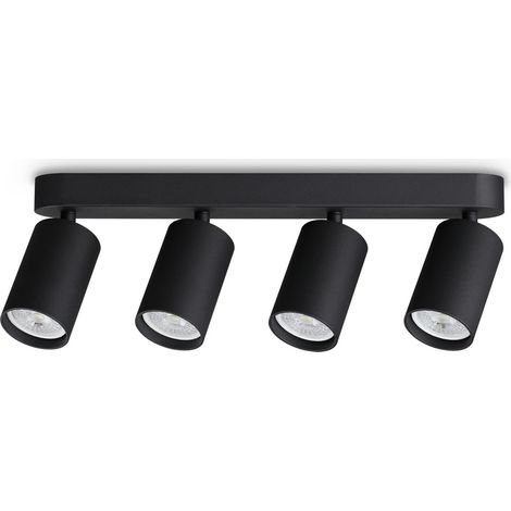 Ideal Lux Plafoniera moderna DYNAMITE 4 luci GU10 nero metallo (1/3)