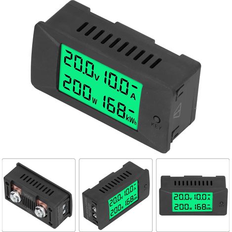 Energiezähler LCD-Digitalanzeige Spannungs- und Stromanzeige Voltmeter DC 5–12 V PZEM-025 (1/5)