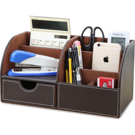 Sac multifonction en cuir à 7 compartiments