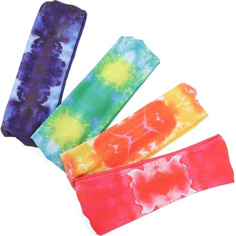 Pieces Tie-Dye Elastic Polyester Sports Headband (1/5)