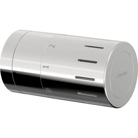 Flamco Cabezal termostático de diseño TC-D1 cromado M30 x 1,5 con posición cero, F35321