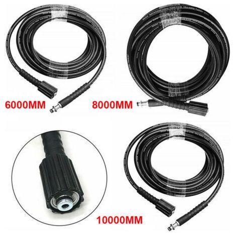 NALOOKAMIC 8M 160bar/2320psi tuyau d'arrosage de lavage résistant à l'usure Durable haute pression Aooly à Karcher K2 K3 K4 K5 (1/4)