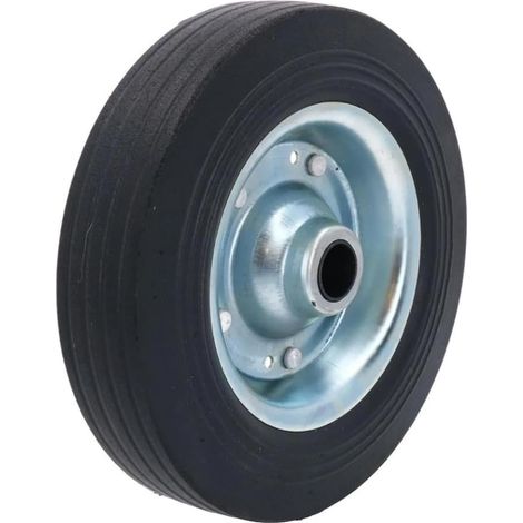 Roue Jockey de Rechange 200x60 mm pour Remorque, Diamètre 200 mm avec Alésage de 20 mm et Charge Maximale de 300 kg (1/4)