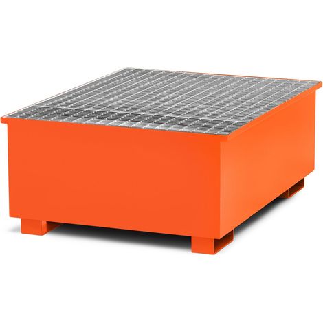RR Industrietechnik Typ RTA-1 Auffangwannen für IBC aus Stahl mit Abfüllbereich RAL 2004 reinorange