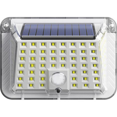 Lampes solaires d'extérieur avec détecteur de mouvement, 90 LED, 6000-7000K, IP65, angle 270°, 3 modes (blanc froid) (1/5)